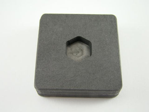 1/4 oz Gold 1/8 oz Silver Bar High Density Graphite Hexagon Mold Copper