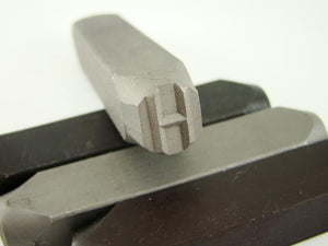 1/2" Letter "H" Stamp-Punch-Hand-Tool-Gold Bar-Silver-Trailer-Metal-Leather