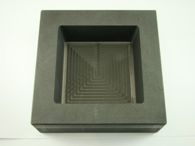 100 oz Gold 50 oz Silver Bar High Density Graphite Square Slab Mold Loaf (B50)