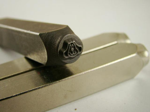 "Puppy Dog Face" 1/4"-6mm-Large Stamp-Metal-Hardened Steel-Gold&Silver Bars