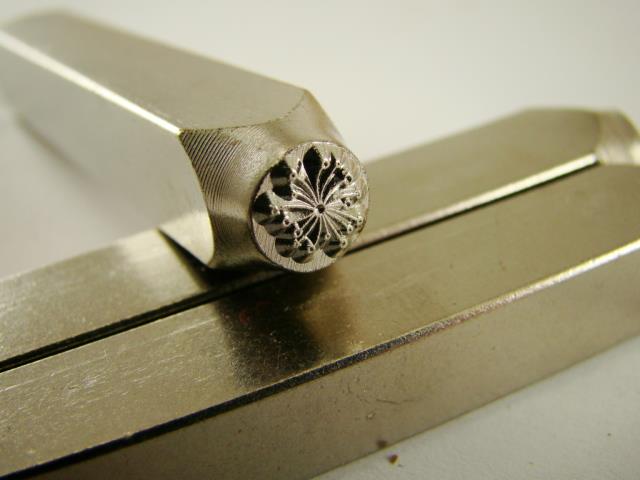"Dandelion Flower" 1/4"-Large Stamp-Metal-Hardened Steel-Gold&Silver Bars Copper