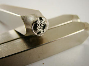 "Hootie Owl" 1/4"-6mm-Large Stamp-Metal-Hardened Steel-Gold&Silver Bars Copper