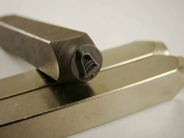 "Christmas Bell" 1/4"-6mm-Large Stamp-Metal-Hardened Steel-Gold&Silver Bars