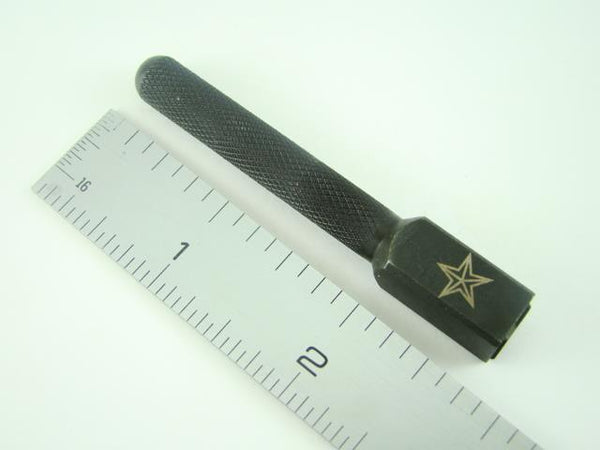 "Star" Double 3/8"-10mm-Large Stamp-Metal-Hardened Steel - Gold & Silver Bars