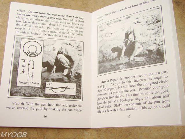 "How To Gold Pan"by Sam Radding - Pocket Book-Mining-Nuggets-DIY-Digger