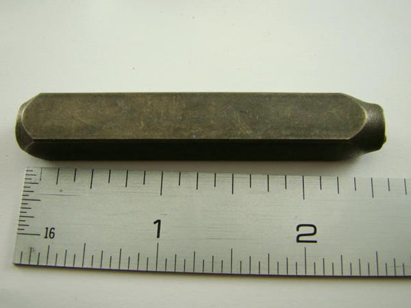 "Hang Loose " 1/4"-6mm-Large Stamp-Metal-Hardened Steel-Gold&Silver Bars Copper