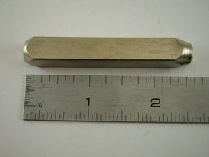"Lotus Flower" 1/4"-6mm-Large Stamp-Metal-Hardened Steel-Gold & Silver Bars