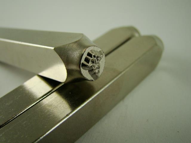 "Medical Sign" 1/4"-6mm-Large Stamp-Metal-Hardened Steel-Gold&Silver Bars