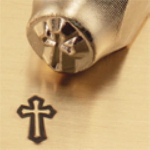 "Cross Outline" 1/4"-6mm-Large Stamp-Punch-Metal-Steel-Gold&Silver Bars Copper