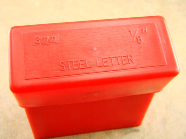 1/8"  3MM Letter Punch Stamp Set  Metal-Steel-Hand A-Z -Trailer-serial-Bars