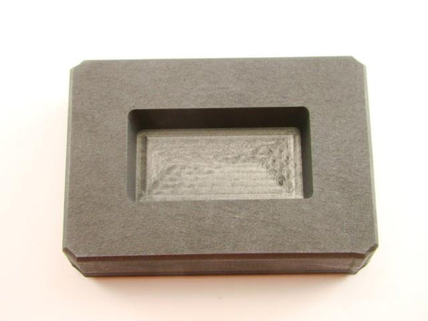 4 oz Gold Bar High Density Graphite Mold 2.5 oz Silver Loaf Scrap Copper
