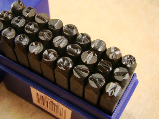 3/16 5MM Letter Punch Stamp Set Metal-Steel-Hand A-Z Serial-Bars
