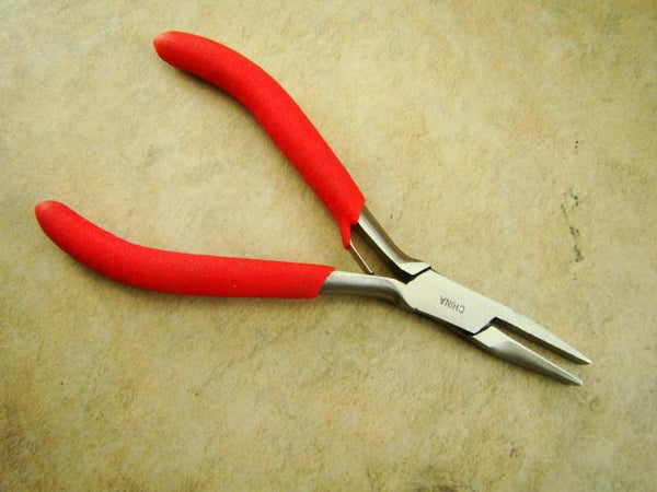 Stainless Flat Nose Jewelry Plier 5.5" - Gold Minerials Gems Beads Silver Wire