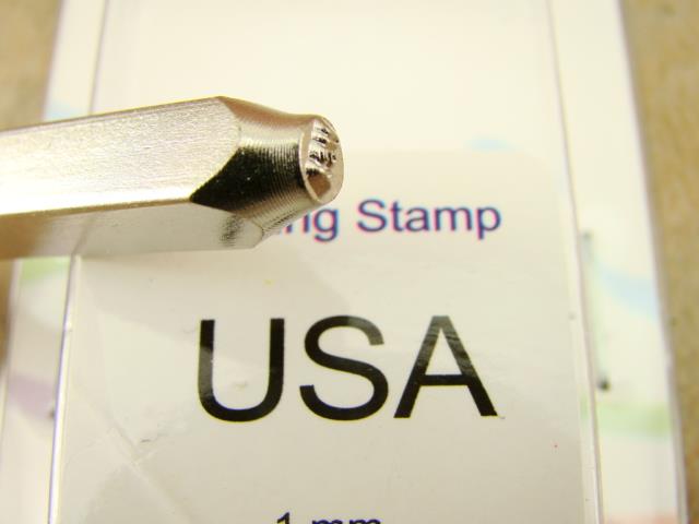 "USA" United States 1.5mm-Stamp-Metal-Hardened Steel-Gold & Silver Bars Rings