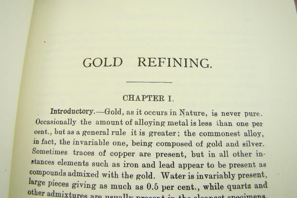 Gold Refining Book by Donald Clark - Nitric&Sulphuric Acid Methods Mining Silver