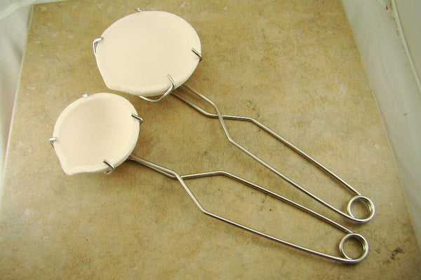 Set of 2 Large & Small Wire Whisk Tong Set - Gold Recovery-Melting-Silver Bars