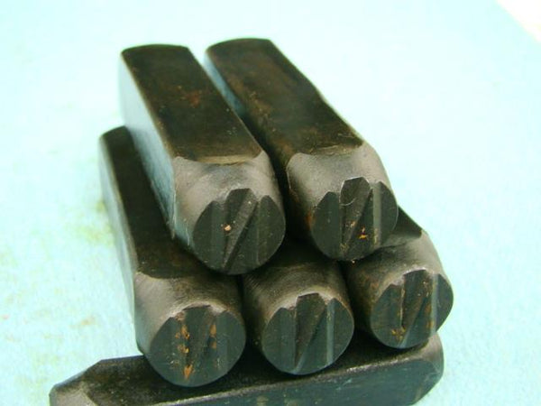 Lot of 5 - 1/2" Letter "N" Stamps-Punch-Hand-Tool-Gold Bar-Silver-Trailer-Metal