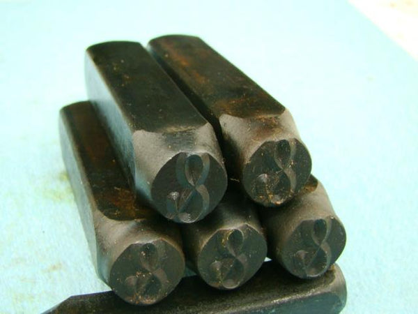 Lot of 5 - 1/2" Letter "&" Stamps-Punch-Hand-Tool-Gold Bar-Silver-Trailer-Metal
