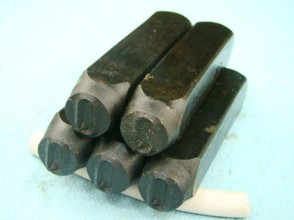 Lot of 5 - 1/2" Letter "Q" Stamps-Punch-Hand-Tool-Gold Bar-Silver-Trailer-Metal