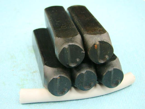 Lot of 5 - 1/2" Letter "J" Stamps-Punch-Hand-Tool-Gold Bar-Silver-Trailer-Metal