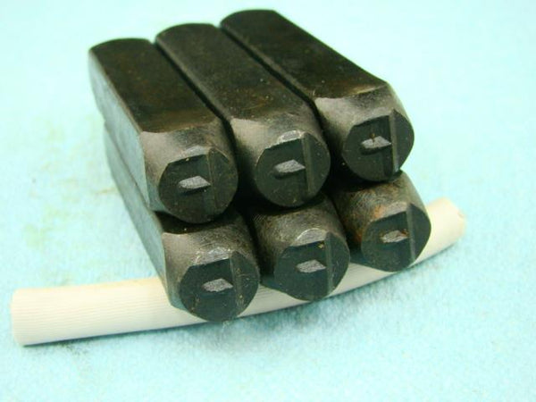 Lot of 6 - 3/8" Letter "F" Stamps-Punch-Hand-Tool-Gold Bar-Silver-Trailer-Metal