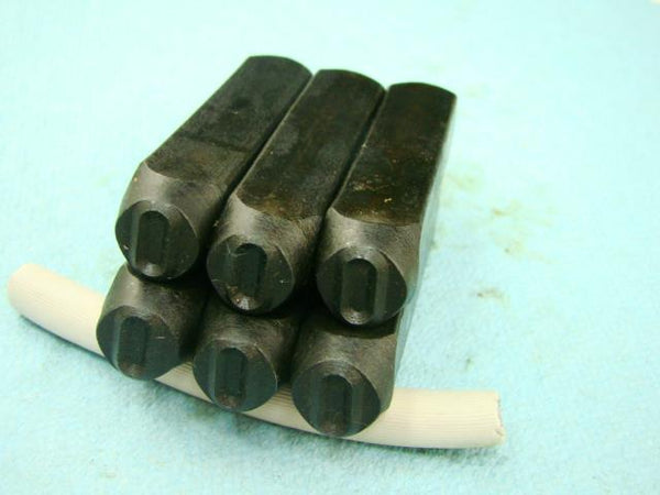 Lot of 6 - 3/8" Letter "O" Stamps-Punch-Hand-Tool-Gold Bar-Silver-Trailer-Metal