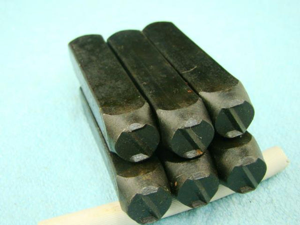 Lot of 6 - 3/8" Letter "Z" Stamps-Punch-Hand-Tool-Gold Bar-Silver-Trailer-Metal