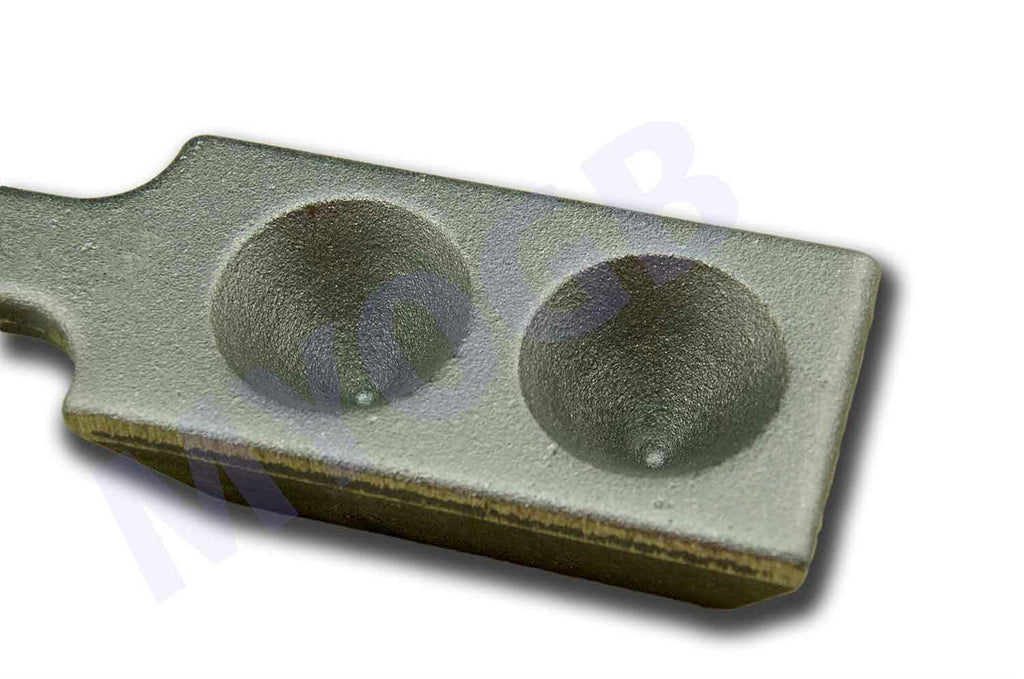 90mm Open Ingot Casting Mold for Gold, Silver, & More