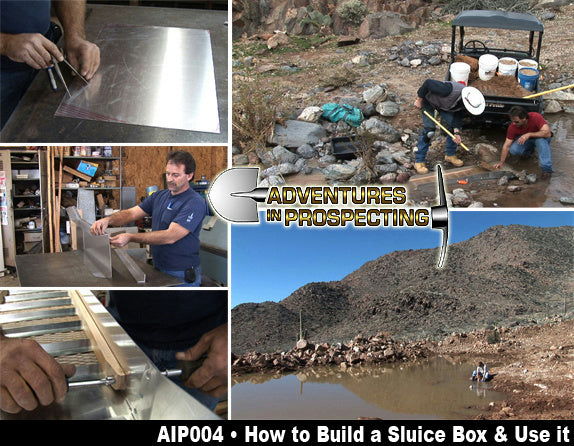 "How to Build a Sluice Box & Use it" Prospecting Instructional DVD Mining