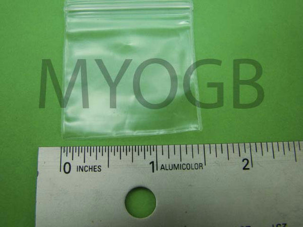 200pcs 1-1/2" x 1-1/2" Zip Lock Plastic Bags-Storage-Jewerly-Parts-Gold Nuggets