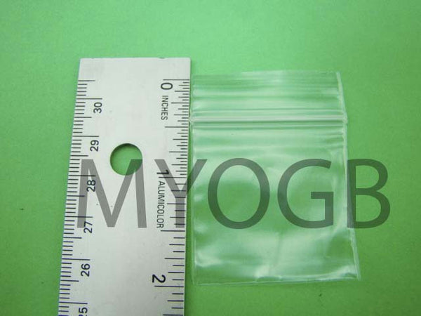 100pcs 1-1/2" x 1-1/2" Zip Lock Plastic Bags-Storage-Jewerly-Parts-Gold Nuggets
