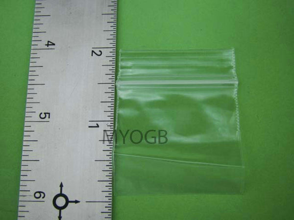 200pcs 1-1/2" x 1-1/2" Zip Lock Plastic Bags-Storage-Jewerly-Parts-Gold Nuggets