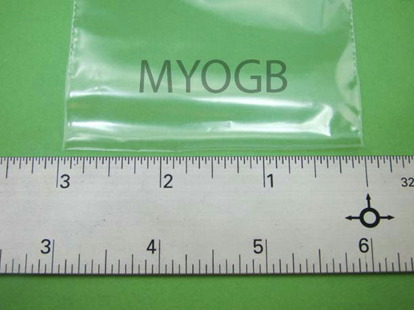 100pcs 3" x 4" Zip Lock Plastic Bags-Storage-Jewerly-Parts-Gold Nuggets