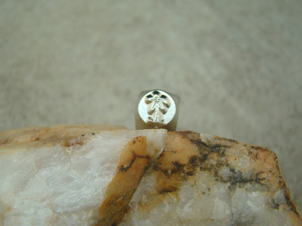 "Palm Tree" Beach 1/4"-6mm-Large Stamp-Metal-Hardened Steel-Gold & Silver Bar