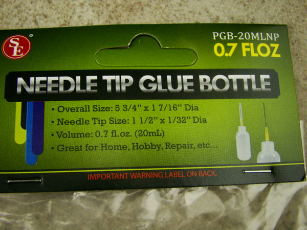 0.7 FL oz Needle Tip Glue Bottle, Great for Crafting, Hobbies, Repair