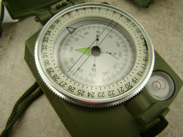 Military Prismatic Compass - Map Reader -Camping-Backpacking-Survivial-Hiking