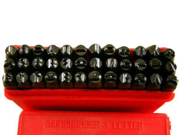 5/32"  4MM Letter & Number Punch Stamp Set  Metal-Steel Serial# Trailers Tools