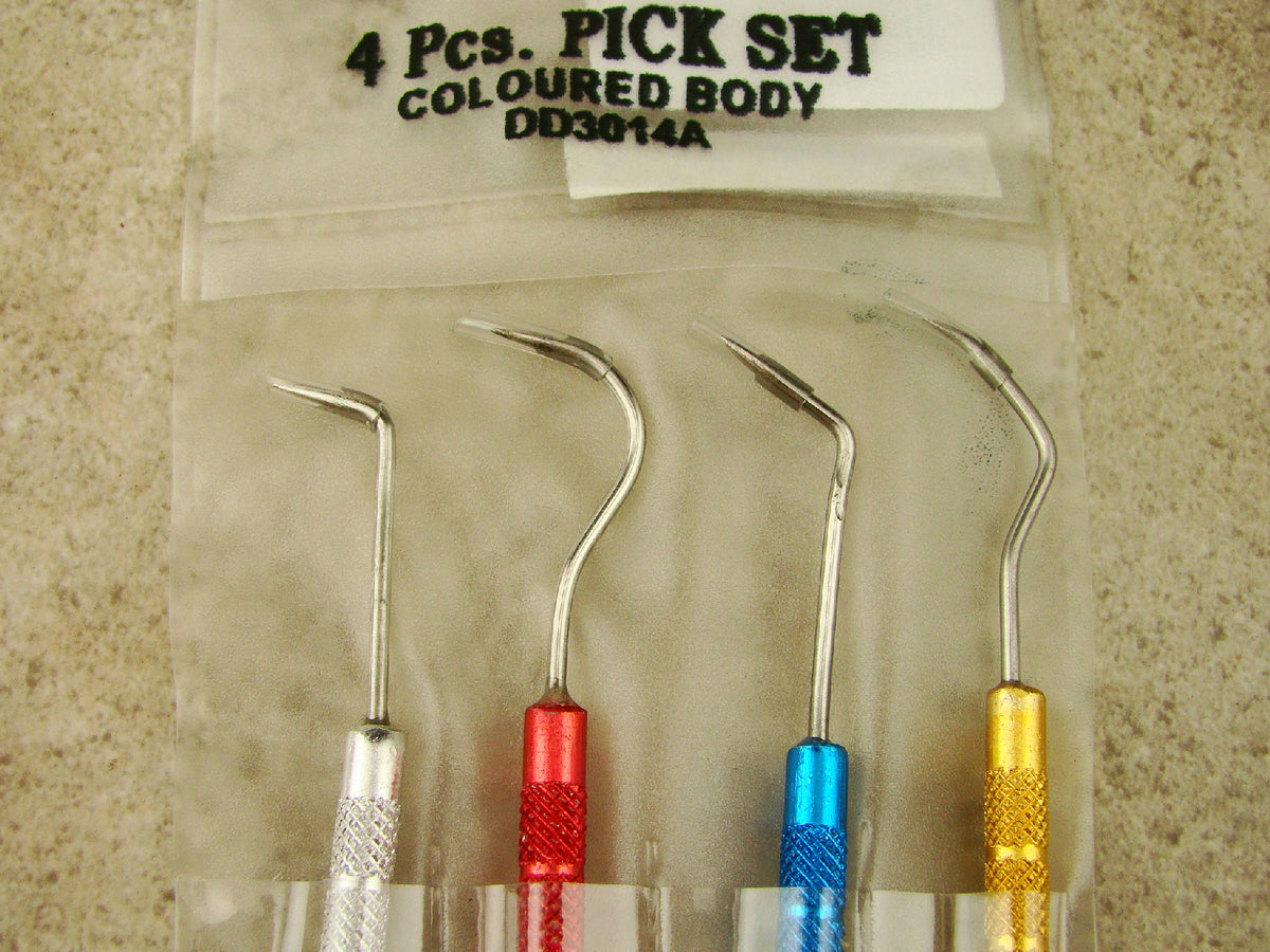 Set of 4 Colored Double Ended Pick Set, Hardware Use, Prospecting, Gol ...