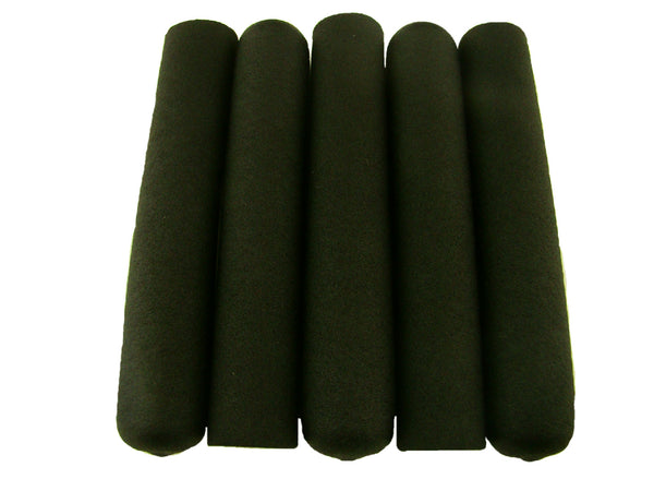 Lot of 5 Soft Grips - Designed for 3/4" Handles - Wall Thickness 1/8" - Black