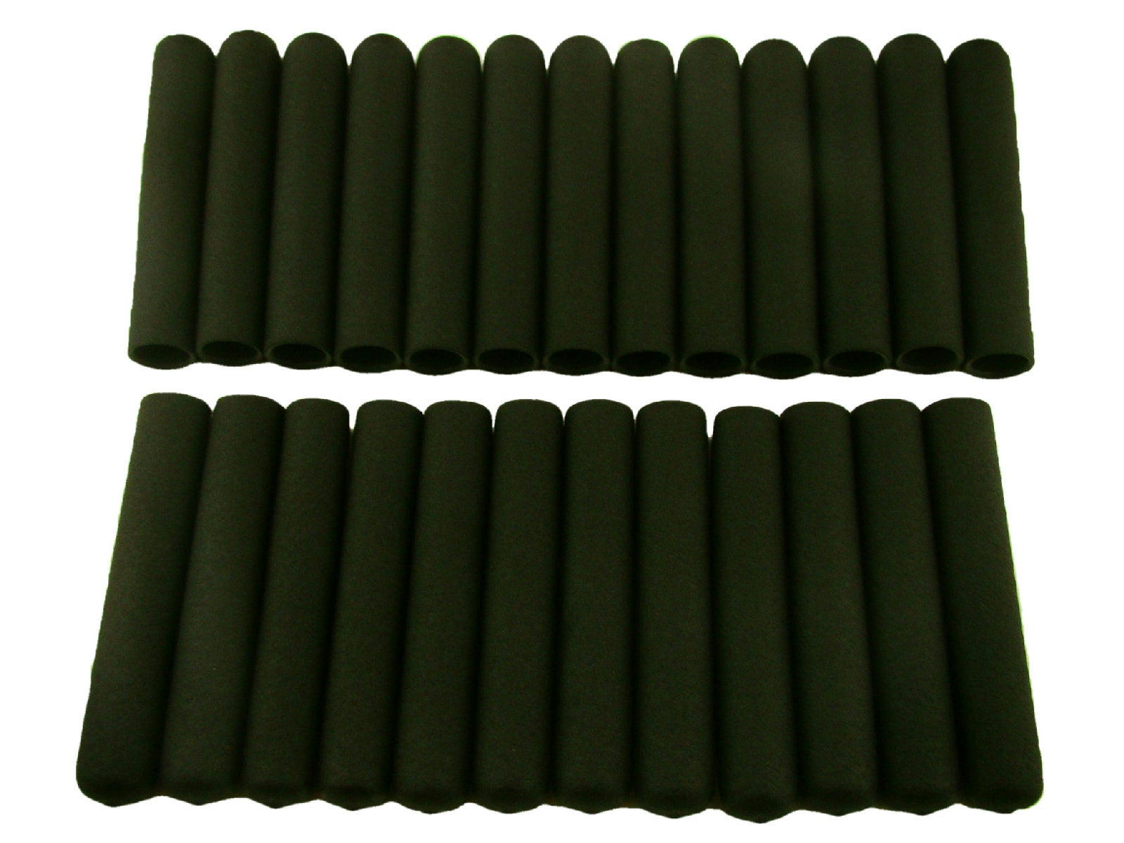 Lot of 25 Black Soft Grips - Designed for 3/4" Handles - Wall Thickness 1/8"