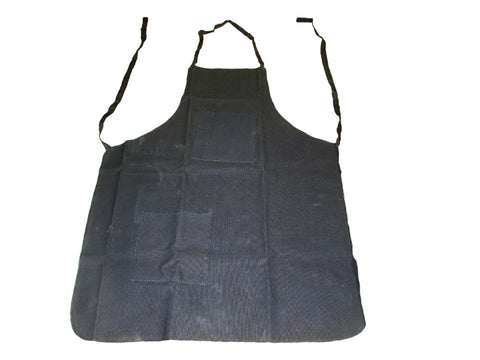 Black Cotton Canvas Apron 25" X 34" - 2 Pockets - Woodworking, Garage, Shop