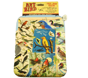 Cozy Art Bird Zippered ipad/Tablet Case 7-1/2" x 10-1/4"