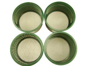 Stackable Plastic Sieve / 4 screens Classifying 1/4"-1/10"-1/20"-1/30" Mesh-Gold