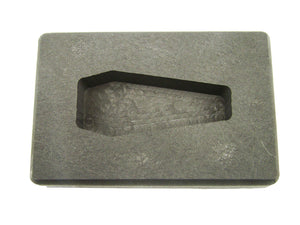 2 oz Coffin/Casket Shape Gold High Density Graphite Mold 1oz Silver Bar-USA MADE