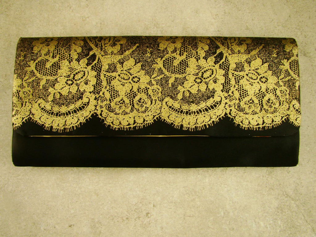 Gold and Black Clutch