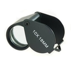 10x18MM Jewelers Loupe - Black in color - Ore-Minerials-Gems-Gold