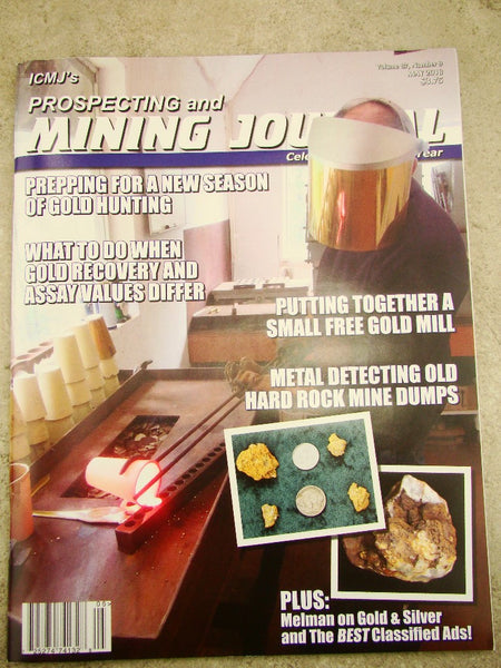 ICMJ's Prospecting & Mining Journal Magazine  2018,  GOLD!!