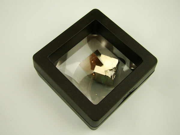 Navajun Spain Mine - Pyrite Cube Crystal With Display Case-#PC8