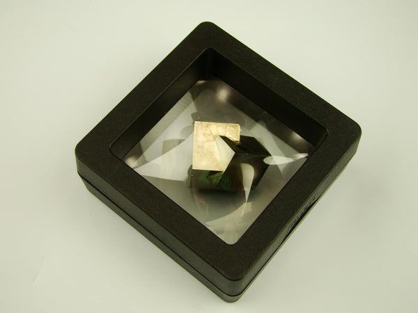 Navajun Spain Mine - Pyrite Cube Crystal With Display Case-#PC9