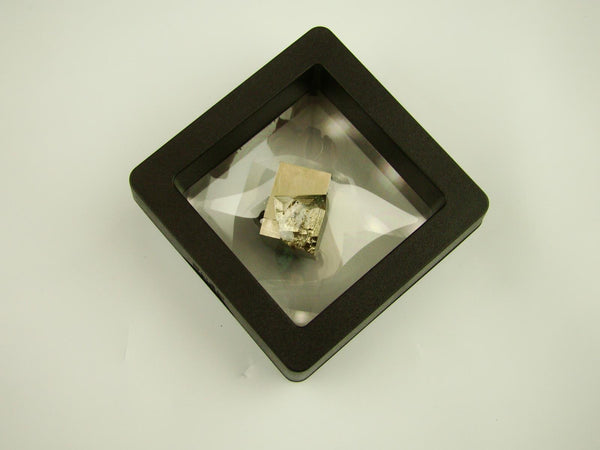 Navajun Spain Mine - Pyrite Cube Crystal With Display Case-#PC12